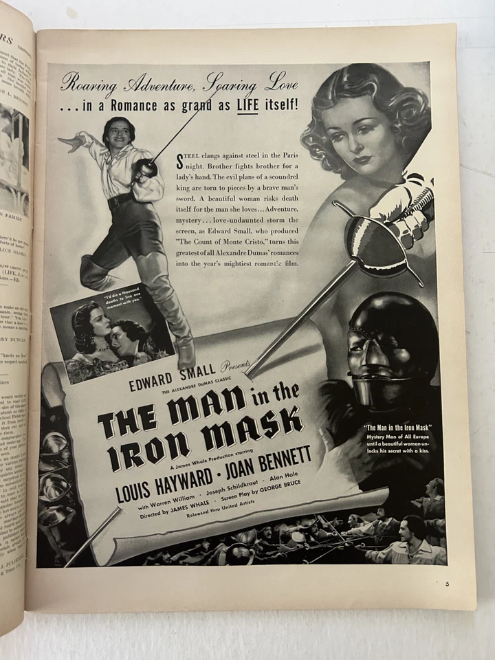 Журнал Life 17 июля 1939 г., Галифакс, ВОЛШЕБНИК СТРАНЫ ОЗ, Скарлетт О'Хара - Изображение 4 из 4