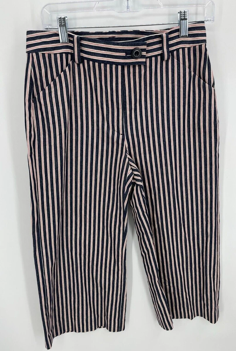 Pantalon Droit Femme En Laine à Carreaux Brooks Brothers - Taille 12 - Gris - Vintage Chic