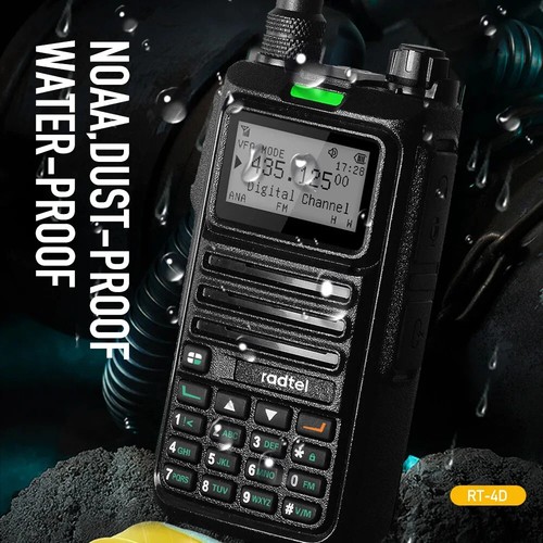 Radio RT-4D DMR Digital Walkie Talkie Modo Dual Analógico Doble Ranura de Tiempo Radioaficionado - Imagen 2 de 30