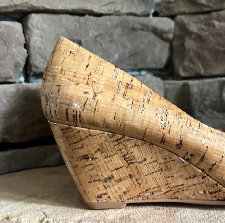 DKNY Gil натуральный пробковый клиновидный насос / размер 8,5 - Изображение 2 из 4