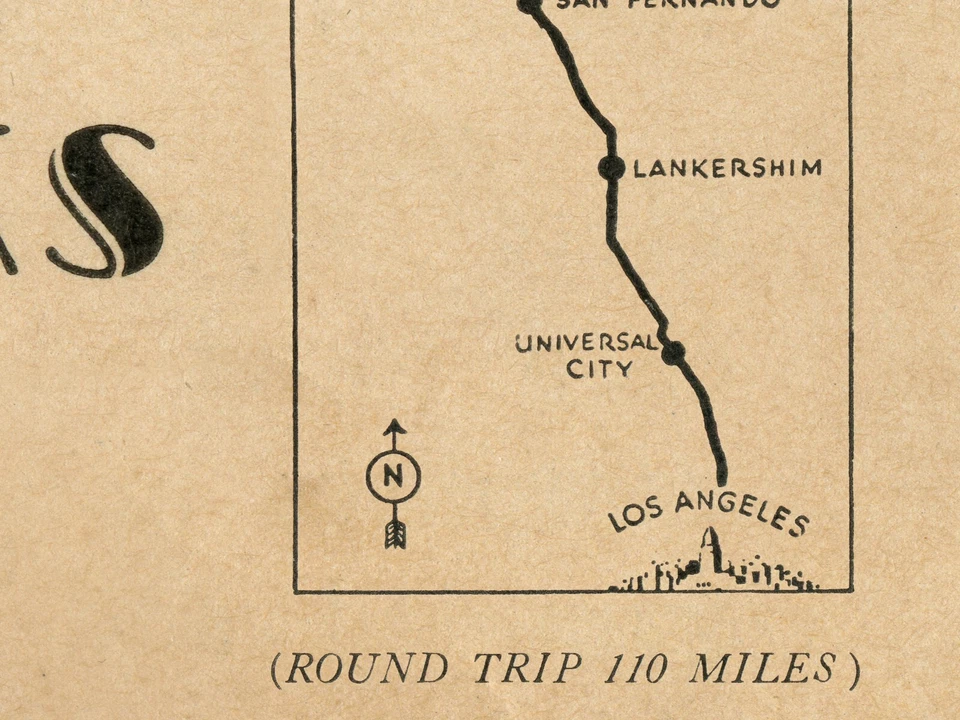 Póster folleto vintage de Vásquez Rocks - películas del desierto del suroeste occidental Foto 4 de 4