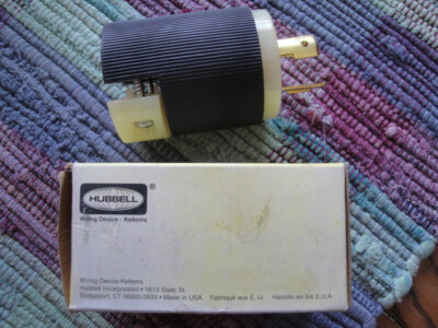 Hubbell 2341 Black Twist Lock Plug