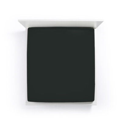 Bella Donna Jersey Alto 90x190 - 100x220 cm Boxspring Spannbetttuch 0101 Schwarz