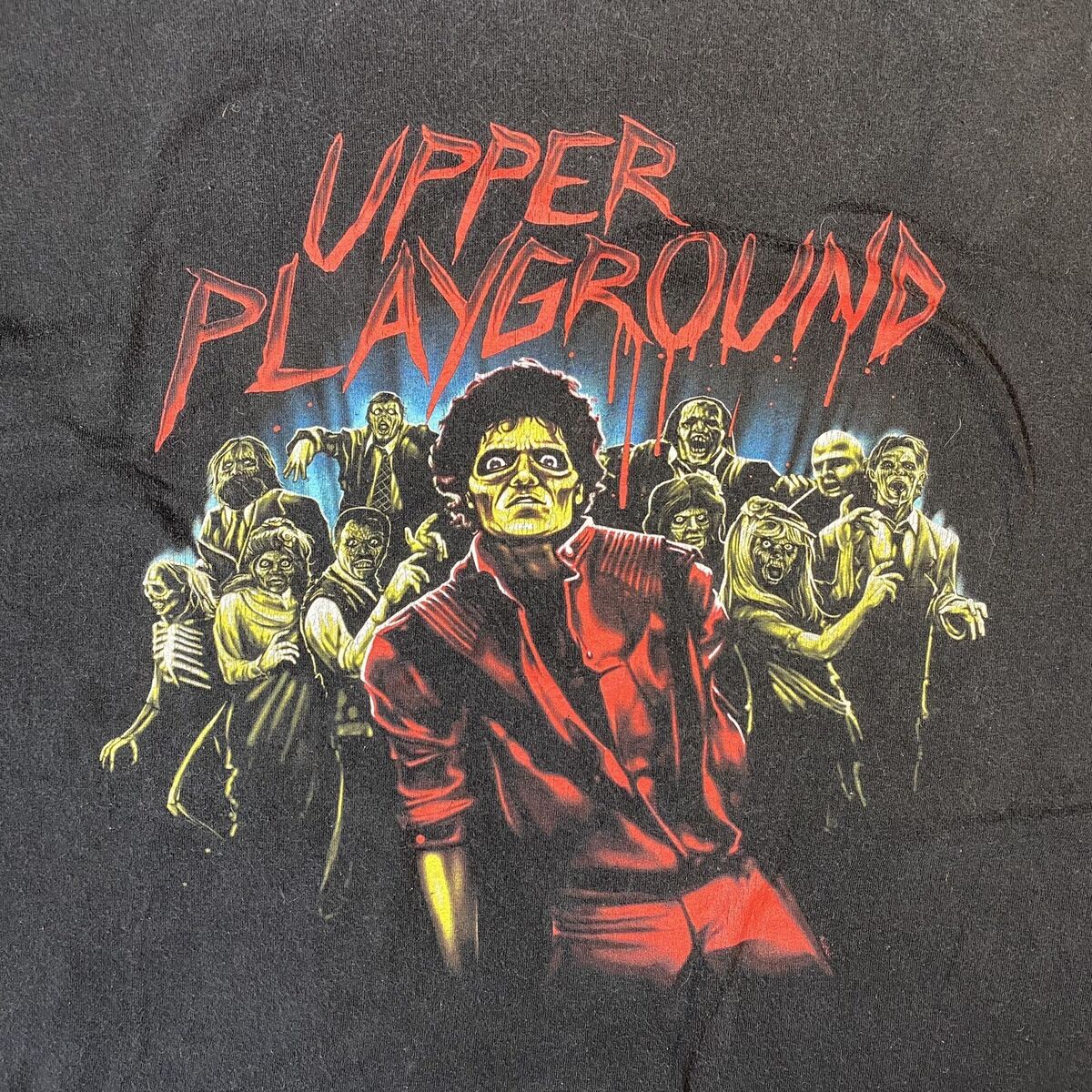 UPPER PLAYGROUND T-SHIRT GRAPHICS 洋書　レア本 Upper Playground Rare Michael Jackson Thriller Video T Shirt