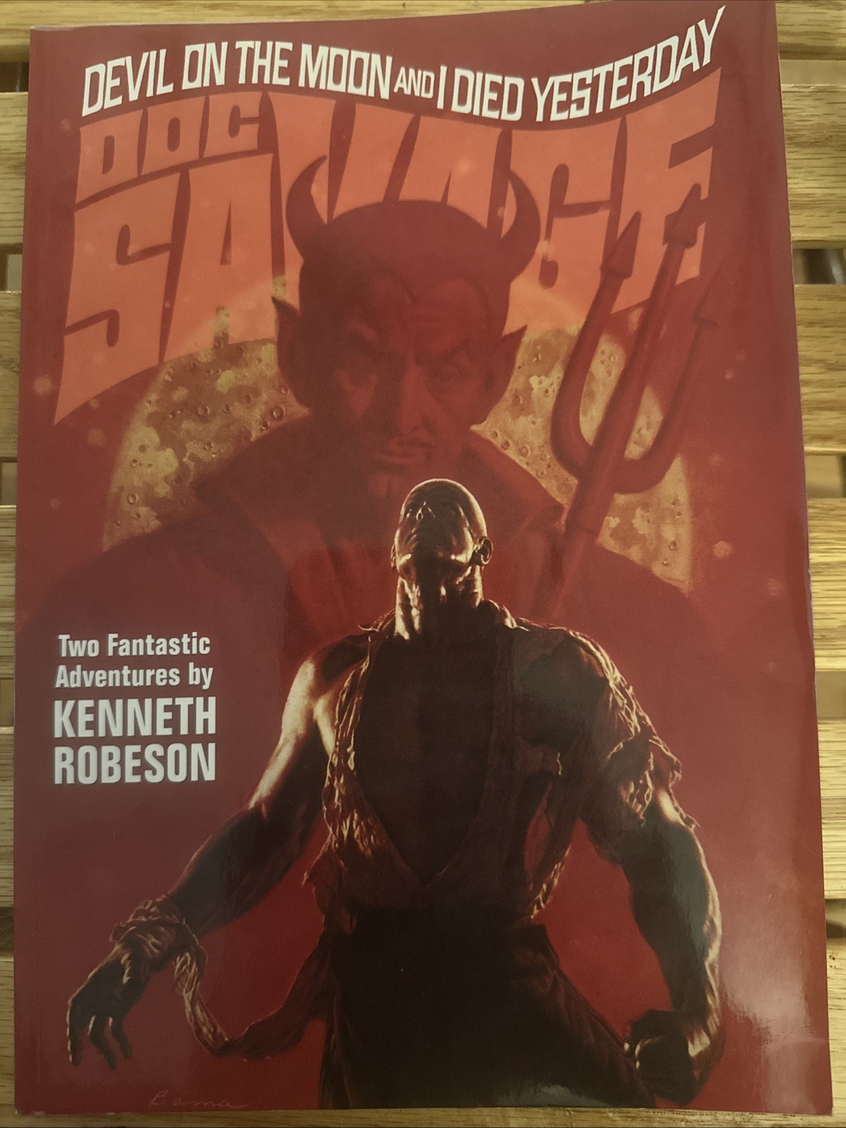 Doc Savage Vol 31 : ‘Devil on the Moon’ & ‘I Died Yesterday’ SC Like New
