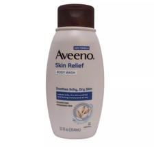 Aveeno Skin Relief Body Wash, Soothes Itchy, Dry Skin, 12 Oz Fragance Free