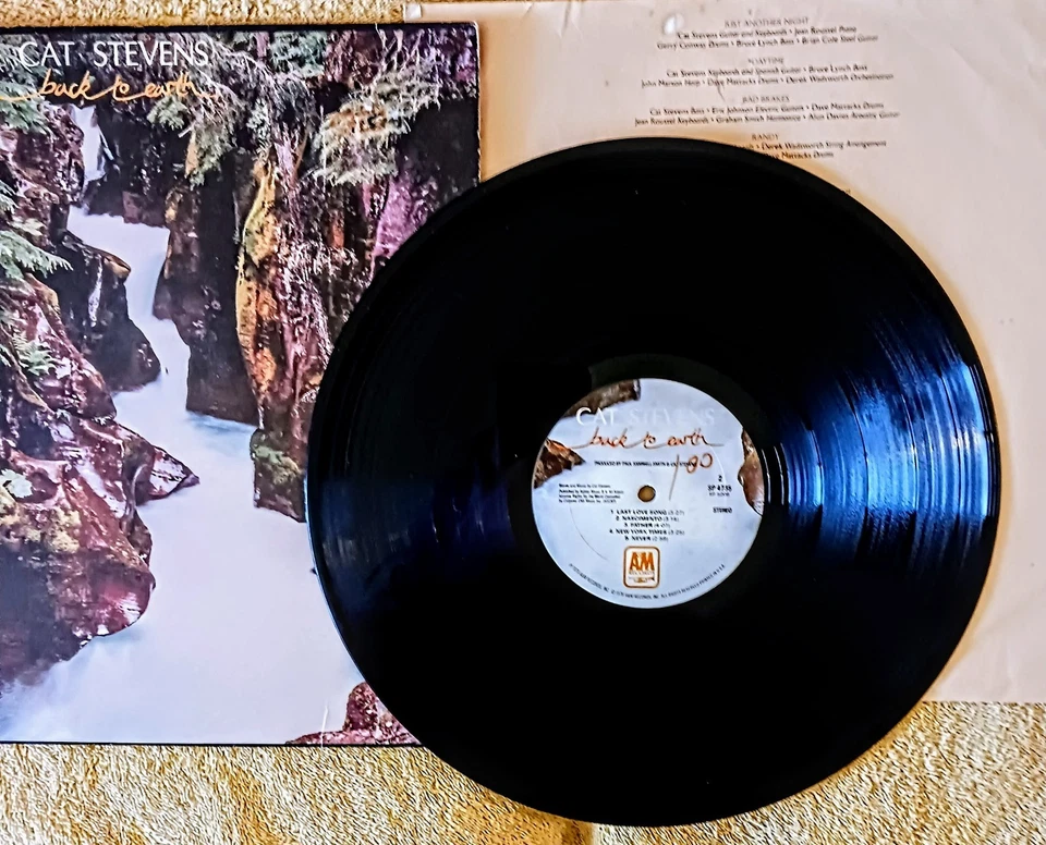CAT STEVENS BACK to EARTH 1978 A&M RECORDS VINYL ALBUM LP-VINTAGE V,VG CEX - Image 3 of 4
