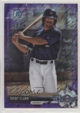 2017 Bowman Chrome Prospects Purple Shimmer Refractor Trent Grisham Clark 0b5