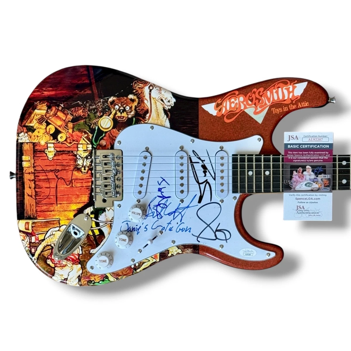 Aerosmith Signed In Original Autographed Rock & Pop Guitars