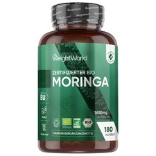 WeightWorld Bio Moringa Kapseln 1650 mg 180 vegane Kapseln 2 Monate