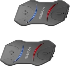 Sena Adult 10R Low Profile Motorcycle Bluetooth Communication System Black Dual
