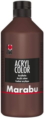 Marabu Acrylfarbe Acryl Color 500 ml mittelbraun 040