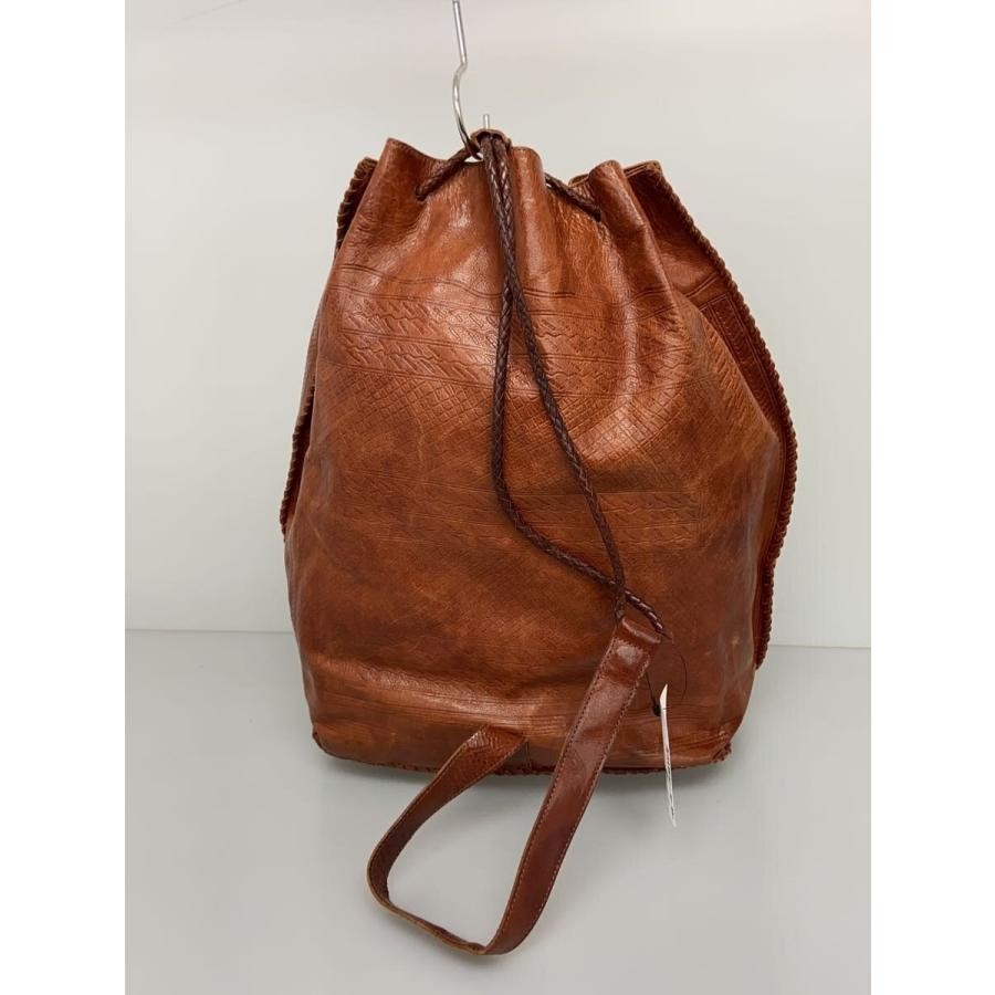 PRADA Leather Drawstring Backpack One Shoulder Em… - image 3