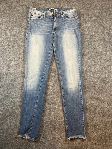 KanCan Estilo High Rise Ankle Skinny Jeans Women’s Size 28 Raw Hem BK1085R