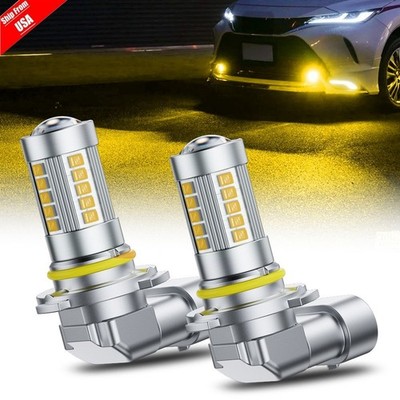 AUXITO 9006 HB4 LED Fog Light Bulb 3000K Golden Yellow Driving DRL Lamp 5000LM
