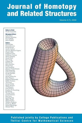 Journal of Homotopy and Related Structures 4(1) Hvedri Inassaridze Taschenbuch