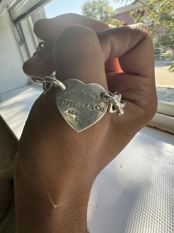 Tiffany & Co Sterling Silver Return to Tiffany Heart Tag Choker  - Image 2 of 4