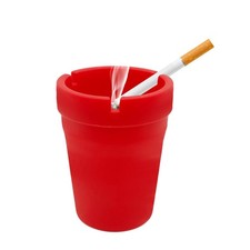Car Ashtray, Smokeless SelfExtinguishing Cup, Red