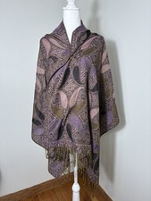 pashmina scarf wrap shawl 70 Pashmina 30 Silk Purple Quite Luxury