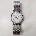 Timex Mercury 1979 White Dial Silver Tone Mens Vtg Mechanical Handwind Parts