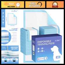 Extra Large 100 Pack Dog Pee Pads 30"x36" - Super Absorbent, Leak-Proof Puppy Tr