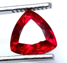 5.55 Ct Natural Burmese Red Ruby Trillion Cut AGL Certified Loose Gemstone