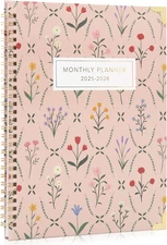 Beautiful 2025-2026 Monthly Planner and Calendar Book - To Do List Notebook That