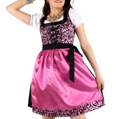 Traditionelles Dirndl Kleid Oktoberfest Trachtenkleid Bayern Kostüm