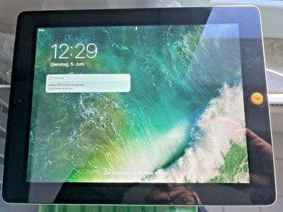 iPad 4. Gen., Wi-Fi + Cellular, schwarz, 64 GB, A1460, voll funktionsfähig