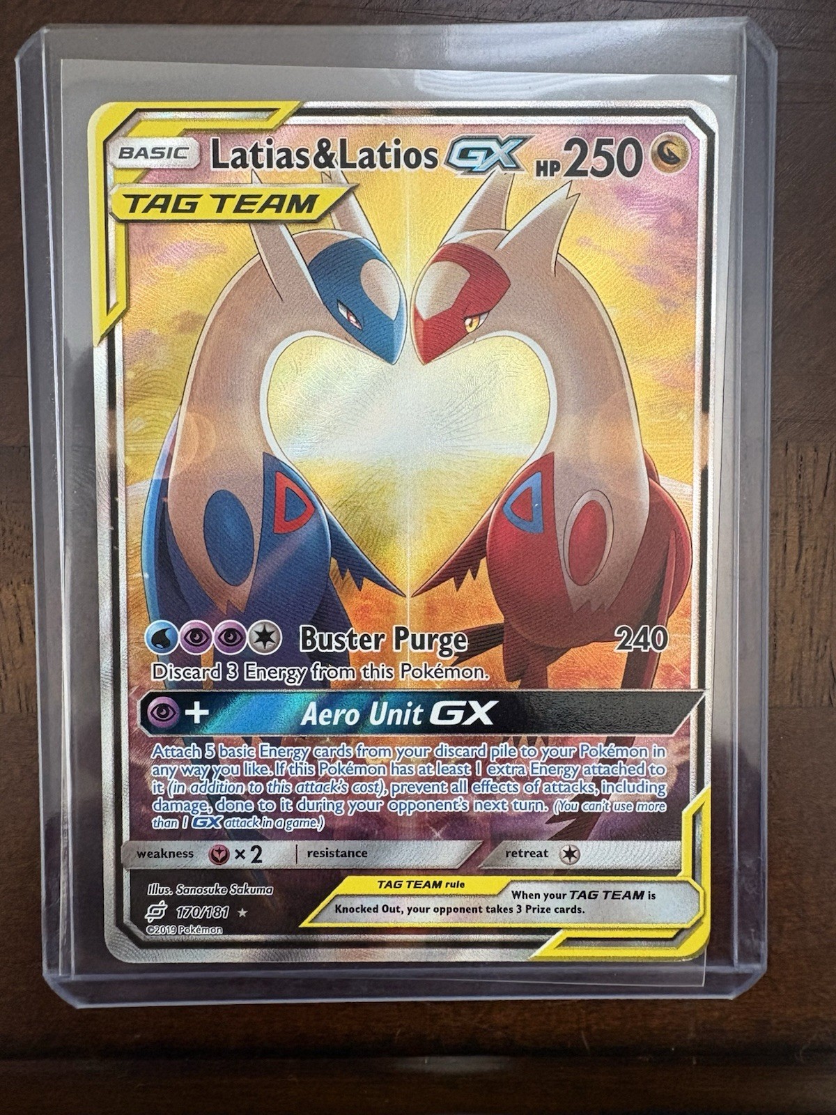 Pokemon Latias & Latios GX Team Up Full Alt Art #170/181
