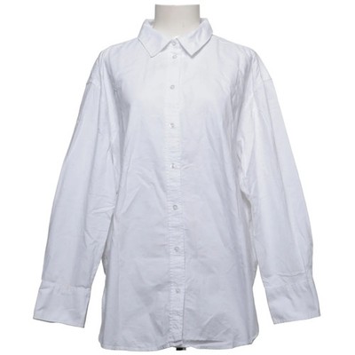 H&M, Hemd, Größe: L, Weiß, Baumwolle, Einfarbig, Damen #wFS