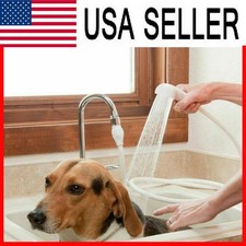 Hair Pet Dog Shower Spray Hose Bath Tub Sink Faucet Washing Attachment Indoor