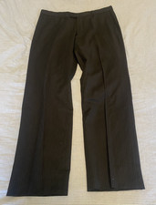 Gucci Men’s Black Wool Pinstripe Dress Pants – Made in Italy – Size 54R / EU 54