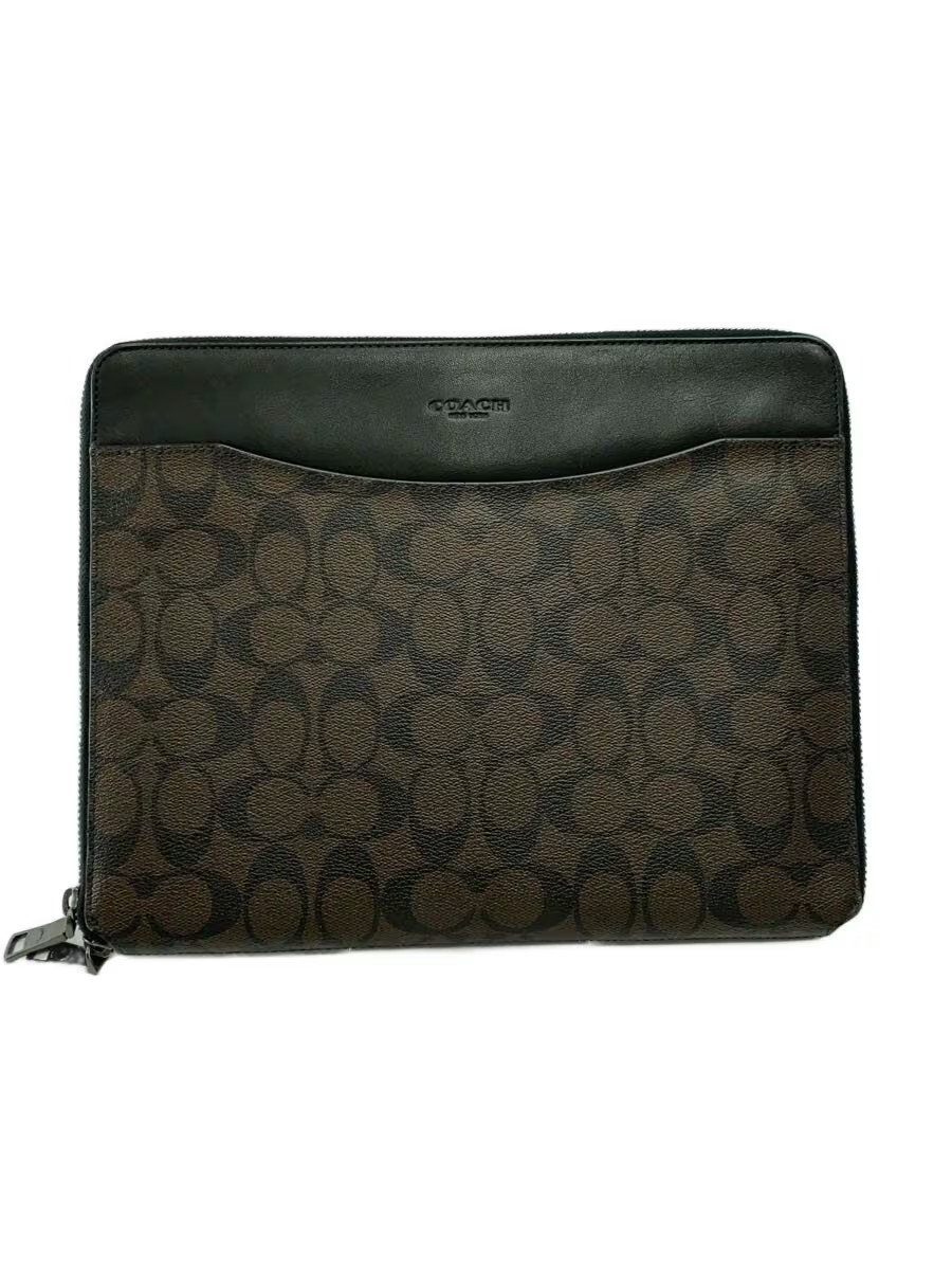 COACH Leather Bag BRW All-Over Pattern