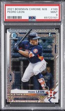 2021 BOWMAN CHROME MEGA BOX #189 PEDRO LEON PSA 9