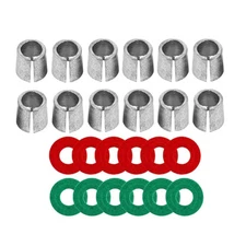 Battery Post Terminal Shims 12 Pieces Auto Lead Shim Caps with Washers