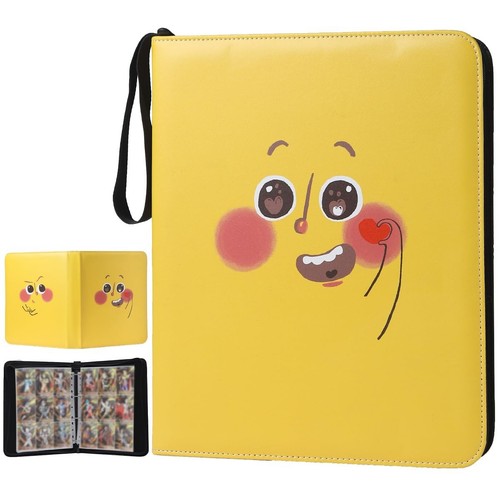 Card Binder for Cards, 9-Pocket Portable Card Collector Album Holder Book Fit...