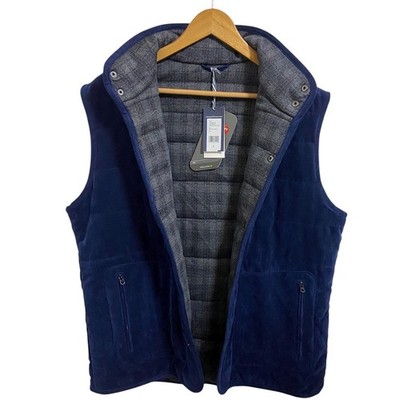 Vineyard Vines NWT Corduroy Puffer Vest Nautical Navy Blue Primaloft $228 Large