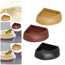 Reptile Feeding Dish Corner Bowl Drinking Bowl Reptile Accessories Practical