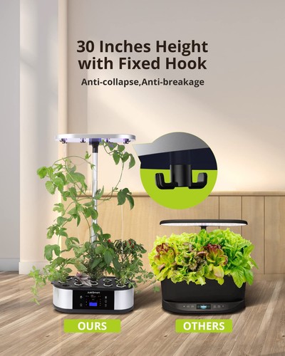 Sistema de cultivo hidropónico WiFi 12 cápsulas con APP controlado jardín interior - Imagen 5 de 12