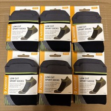 NSPIRE Medium Low Cut Sport Socks 6 Pair New