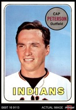 1969 Topps #571 Cap Peterson Indians 8 - NM/MT