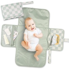Portable Diaper Changing Pad  Waterproof, Wipeable Compact Baby Changing Pa...