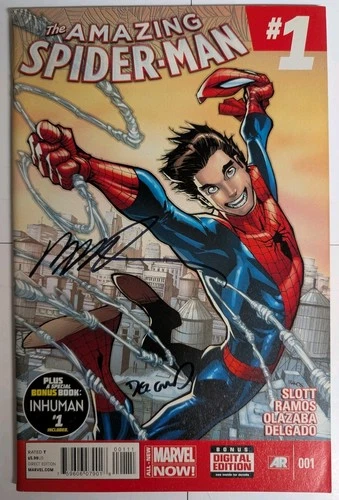 Amazing Spider-Man #1 Signed Humberto Ramos w/ CoA - Marvel