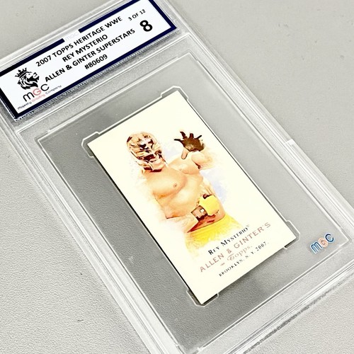 Graded WWE Topps Rey Mysterio Trading Card Rare Vintage WF Memorabilia Wrestling - Picture 1 of 9
