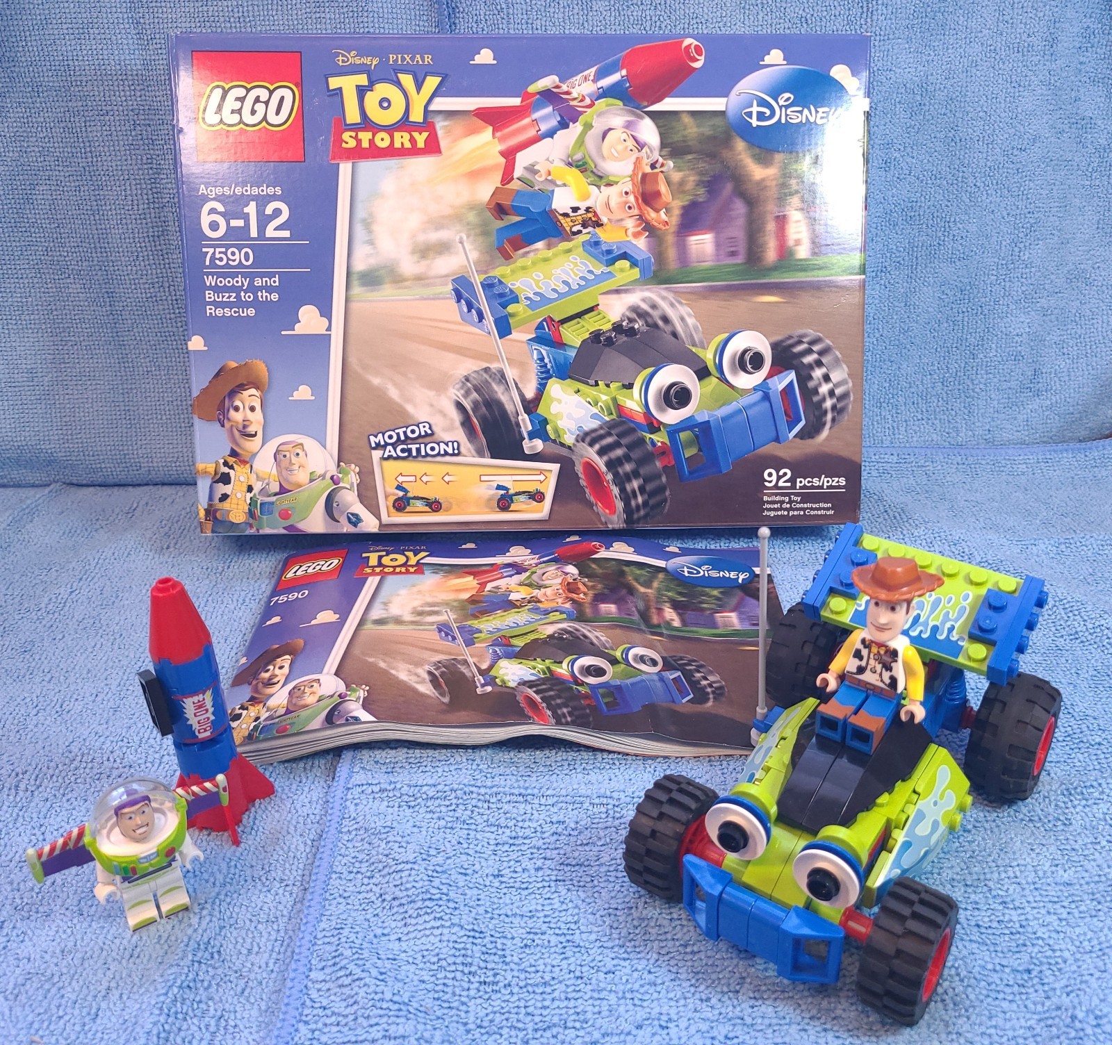 LEGO 7590 Toy Story Woody & Buzz to the Rescue COMPLETE w/ B