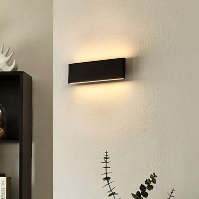 Lindby Ignazia LED-Wandleuchte Wandleuchte Lampe Leuchte 2-flammig 28 cm schw546