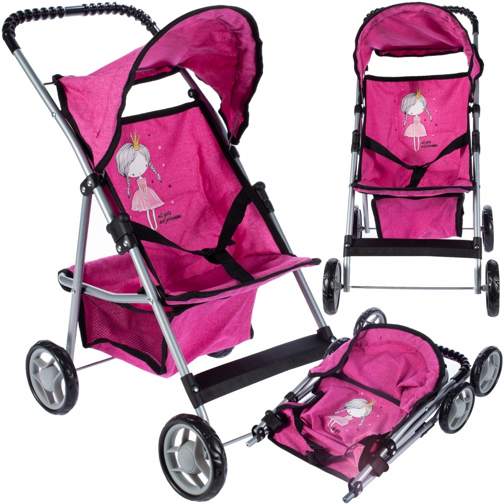 Passeggino per bambole MalPlay Little Princess passeggino bambole pieghevole ...