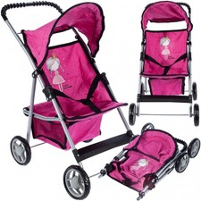 Passeggino per bambole MalPlay Little Princess passeggino per bambole pieghevole