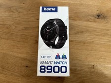 Hama Smartwatch 8900 mit GPS, wasserdicht IP68, Telefonfunktion AMOLED Schwarz